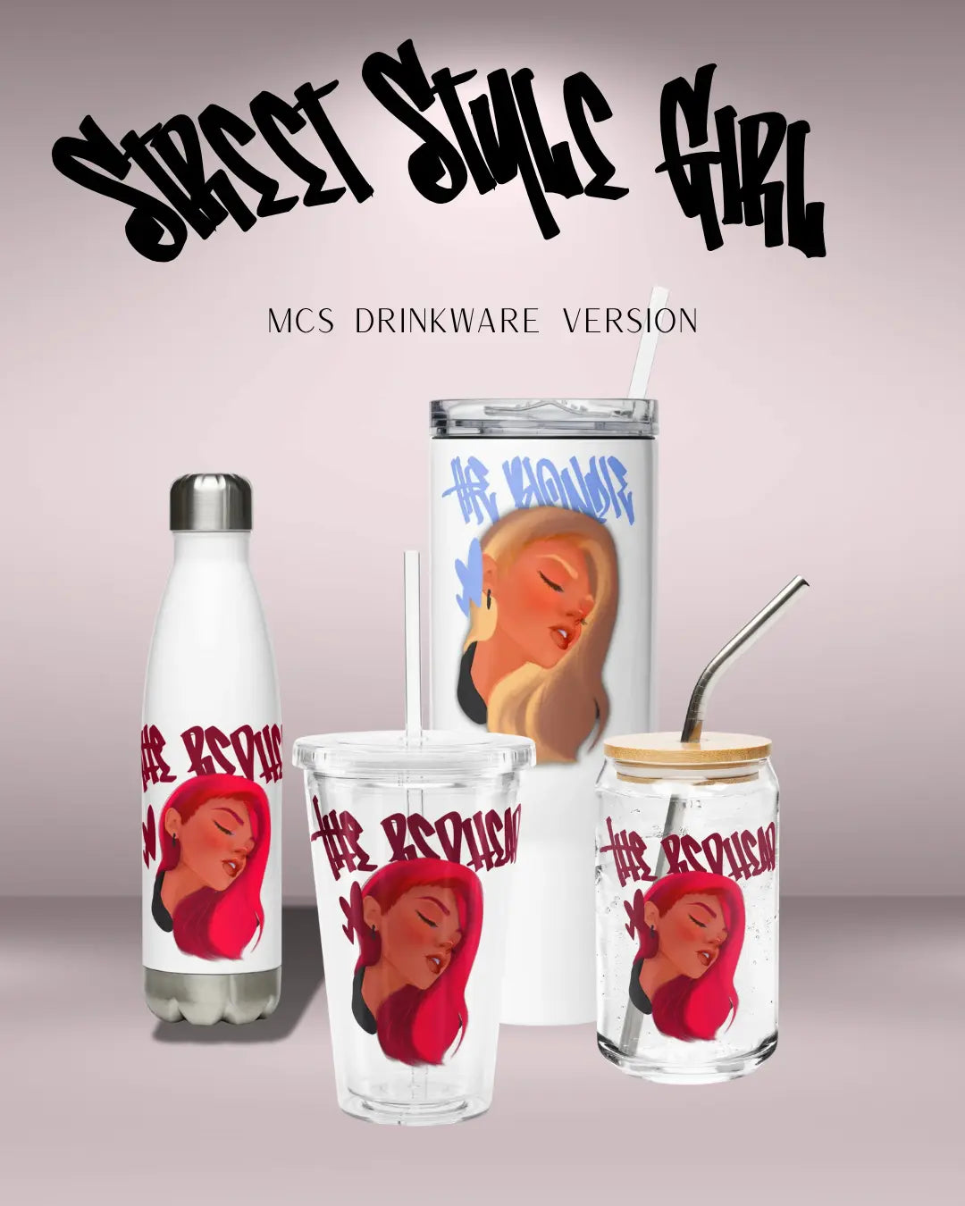 Street Style Girl - MCS Drinkware Version