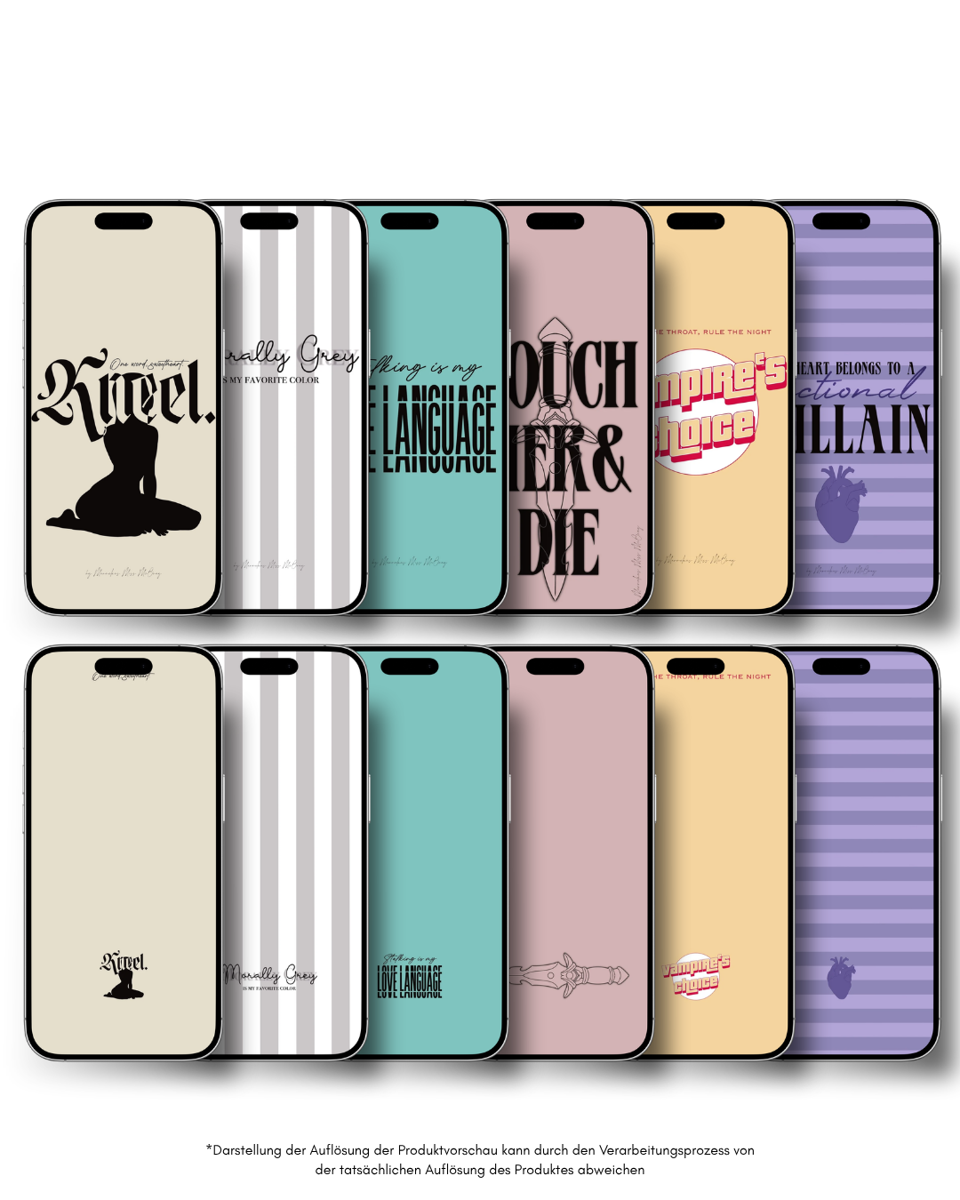 Dark Romance - Smartphonewallpaper Set