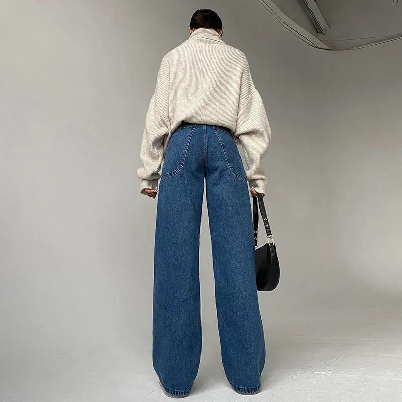 Casual Patch Pocket Jeans