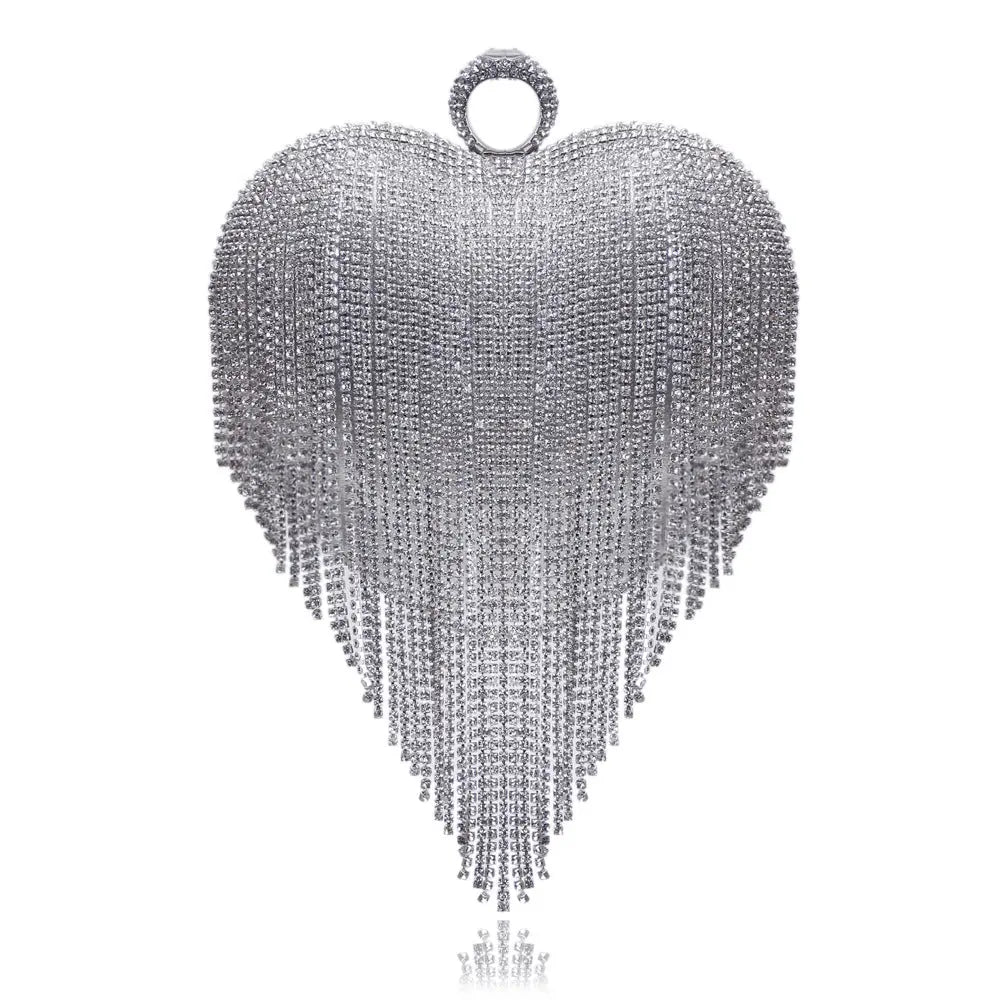 Heart Tassel Dinner Tasche
