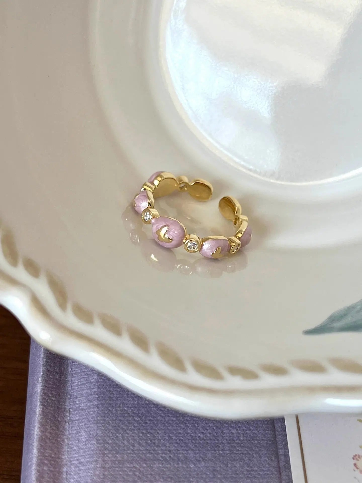 Niche Unique Korean Style Light Luxury High-grade Butterfly Ring