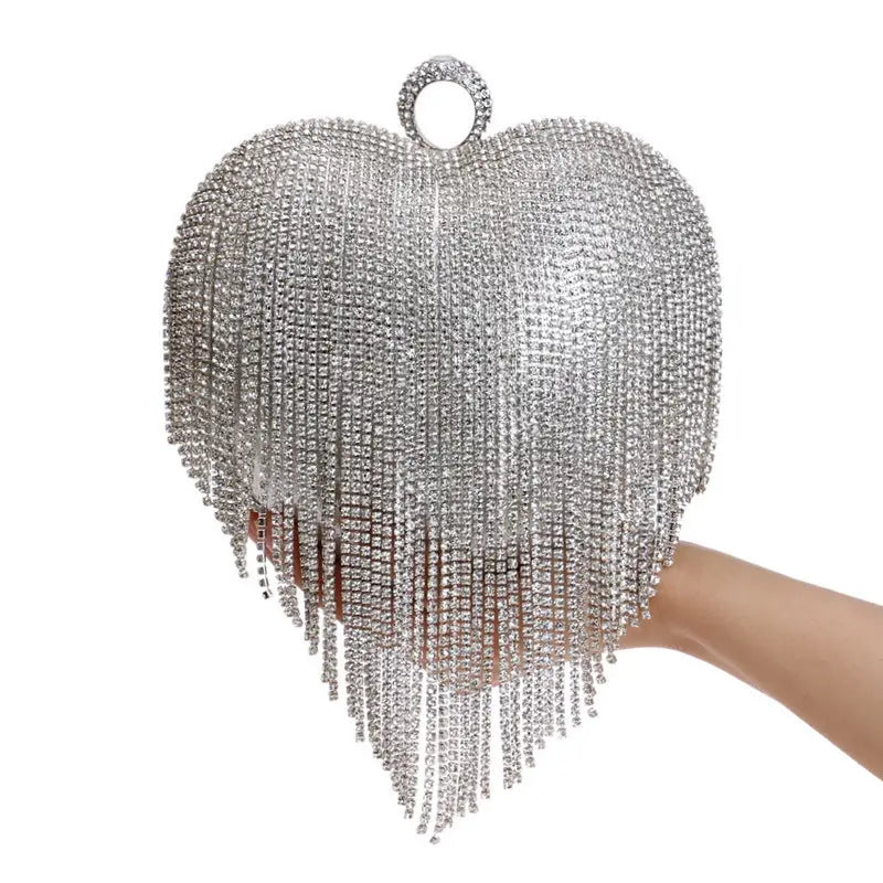 Heart Tassel Dinner Tasche