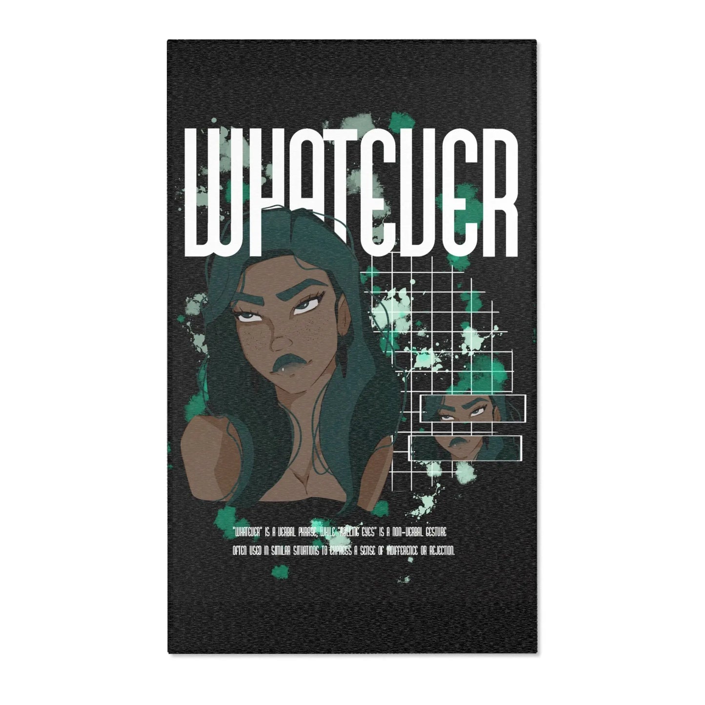 Black Whatever - Flat Teppich