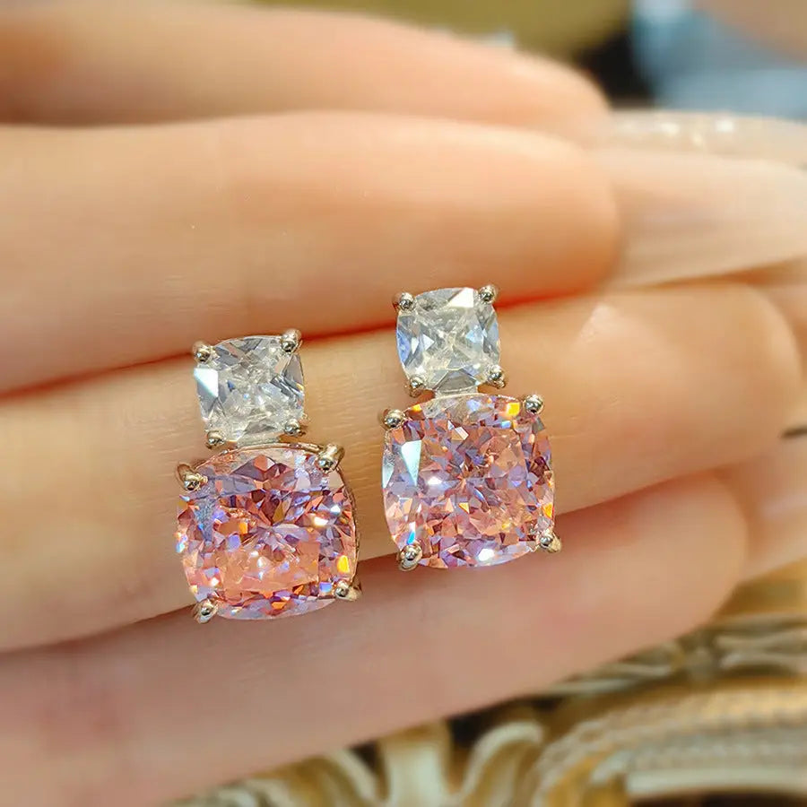 High Carbon Diamond Ice Flower Cut All-match Necklace