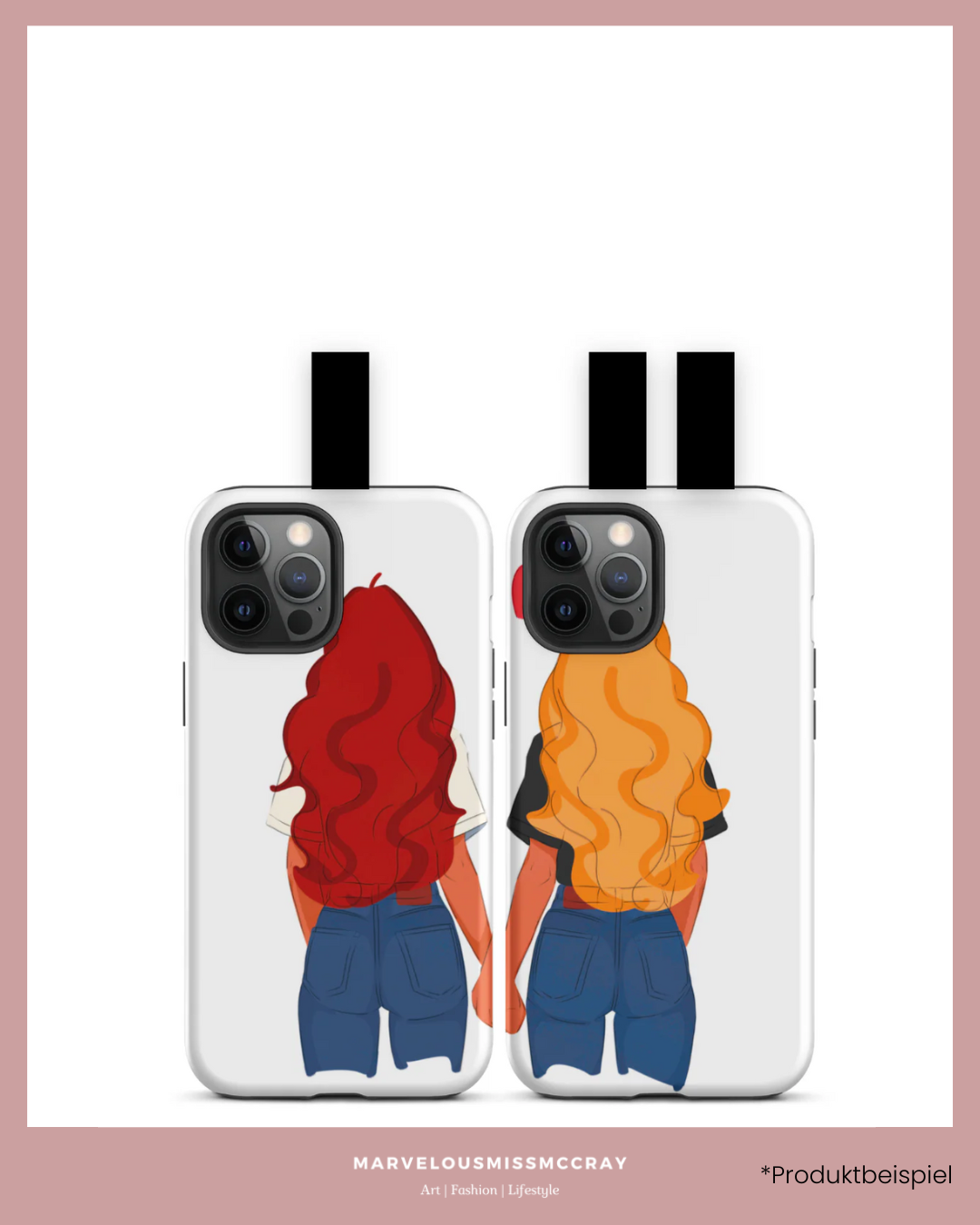 “BFF Holding Hands” phone case set