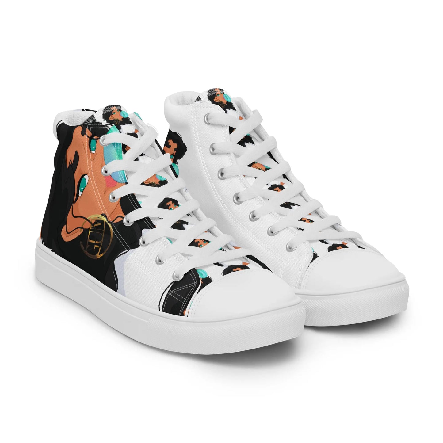 Bubble Gum - High-Top Sneaker - Canvas High-Top Sneaker, Schlappen, Canvas-Schuhe, Canvas-Slipper #