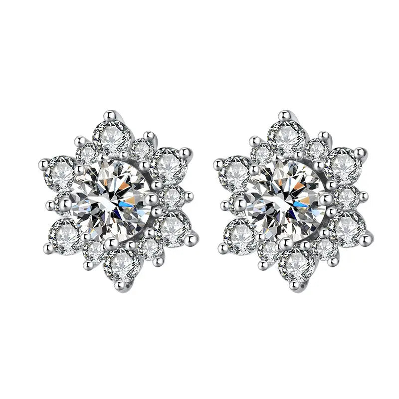 SUNFLOWER Necklace Suit Micro-inlaid Full Diamond