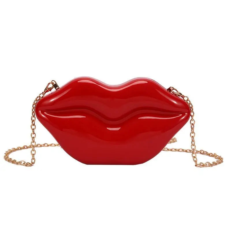 Women's Glossy Chain Shoulder Messenger Bag