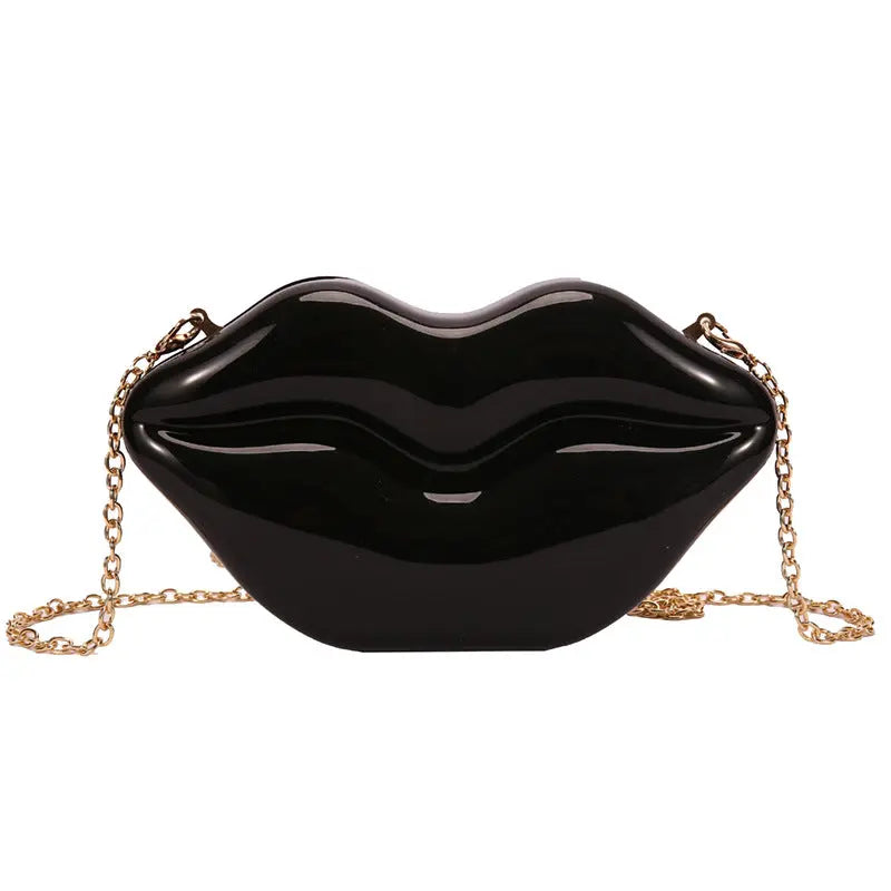 Women's Glossy Chain Shoulder Messenger Bag
