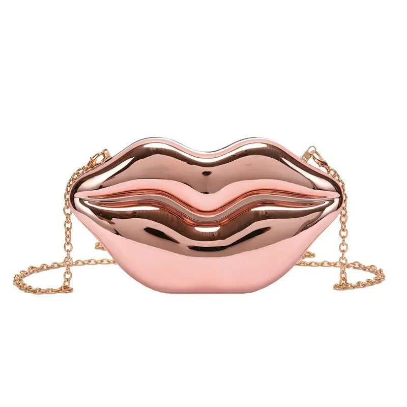 Women's Glossy Chain Shoulder Messenger Bag