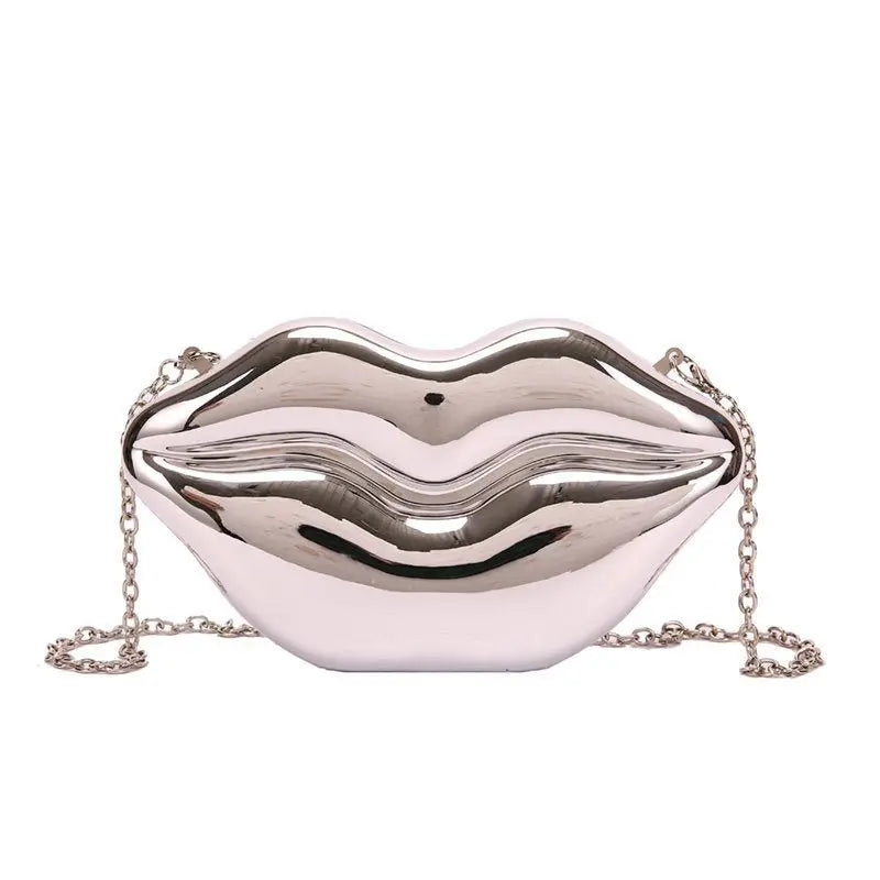 Women's Glossy Chain Shoulder Messenger Bag