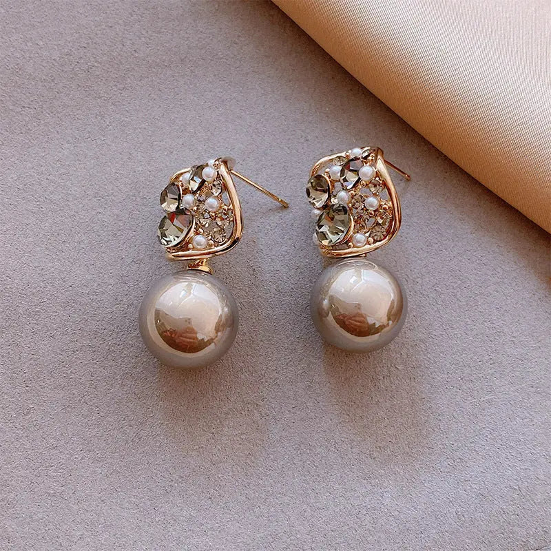 Gray Pearl Ohrringe