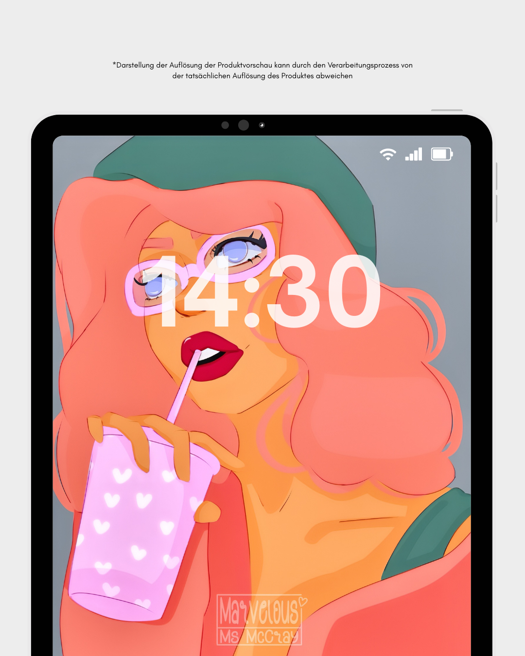 Madame Pastell - Tabletwallpaper - Wallpaper