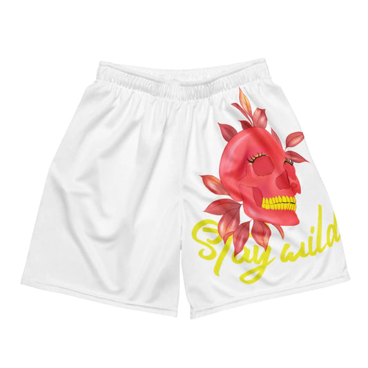 Stay Wild - Mesh-Shorts - Shirts, Leggings, Kleider, Sport-BHs, Shorts, Bademoden, Fahnen, Stoffe, Haarschmuck #