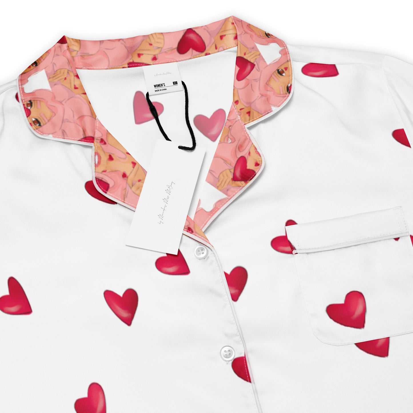 Queeni McHeart - kurzes Pyjama-Top - PJ