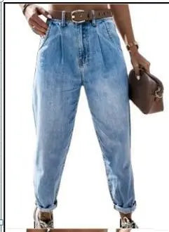 Loose Denim Jeans - Jeans #