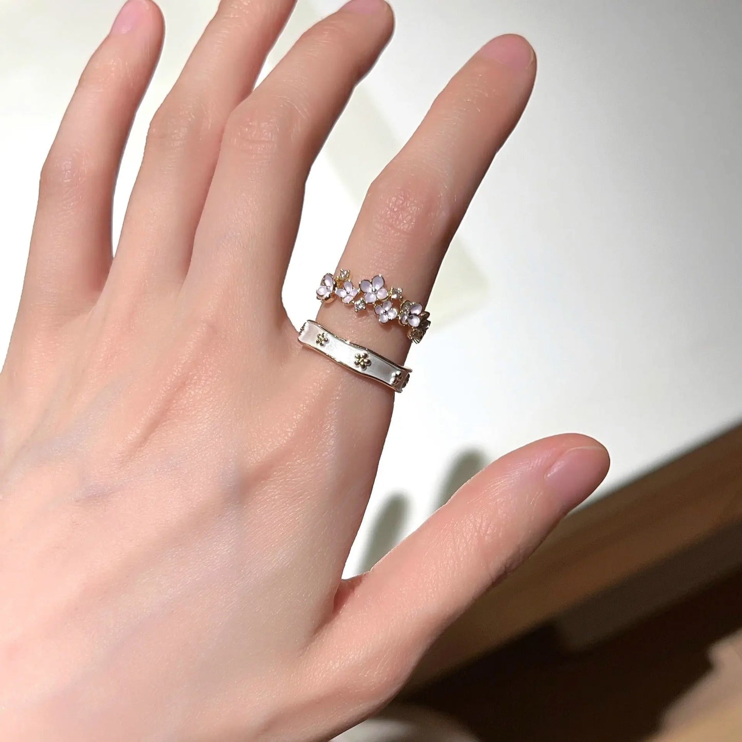 Niche Unique Korean Style Light Luxury High-grade Butterfly Ring
