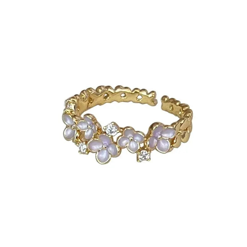 Niche Unique Korean Style Light Luxury High-grade Butterfly Ring