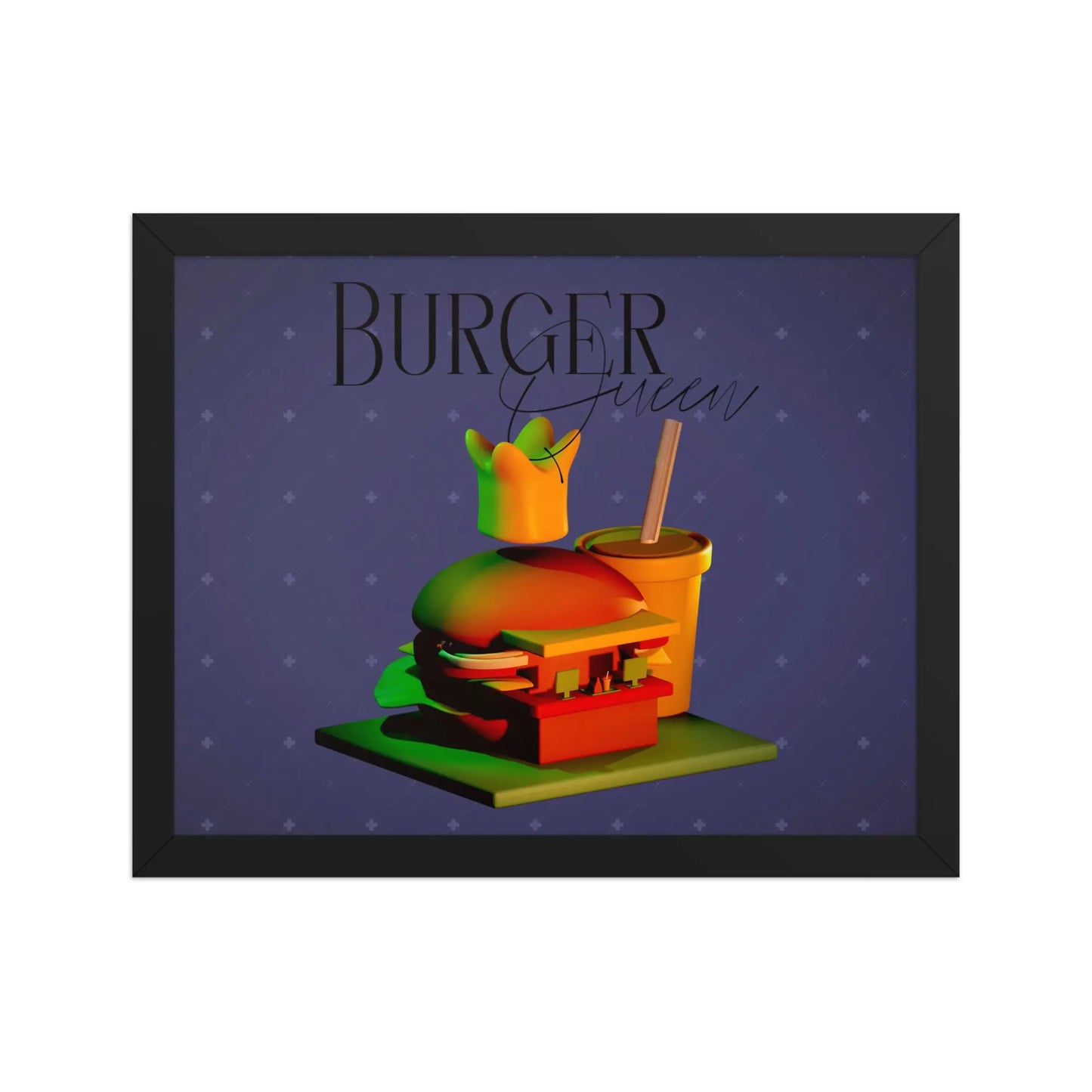 Burger Queen - Gerahmtes Poster - Marvelous Miss McCray