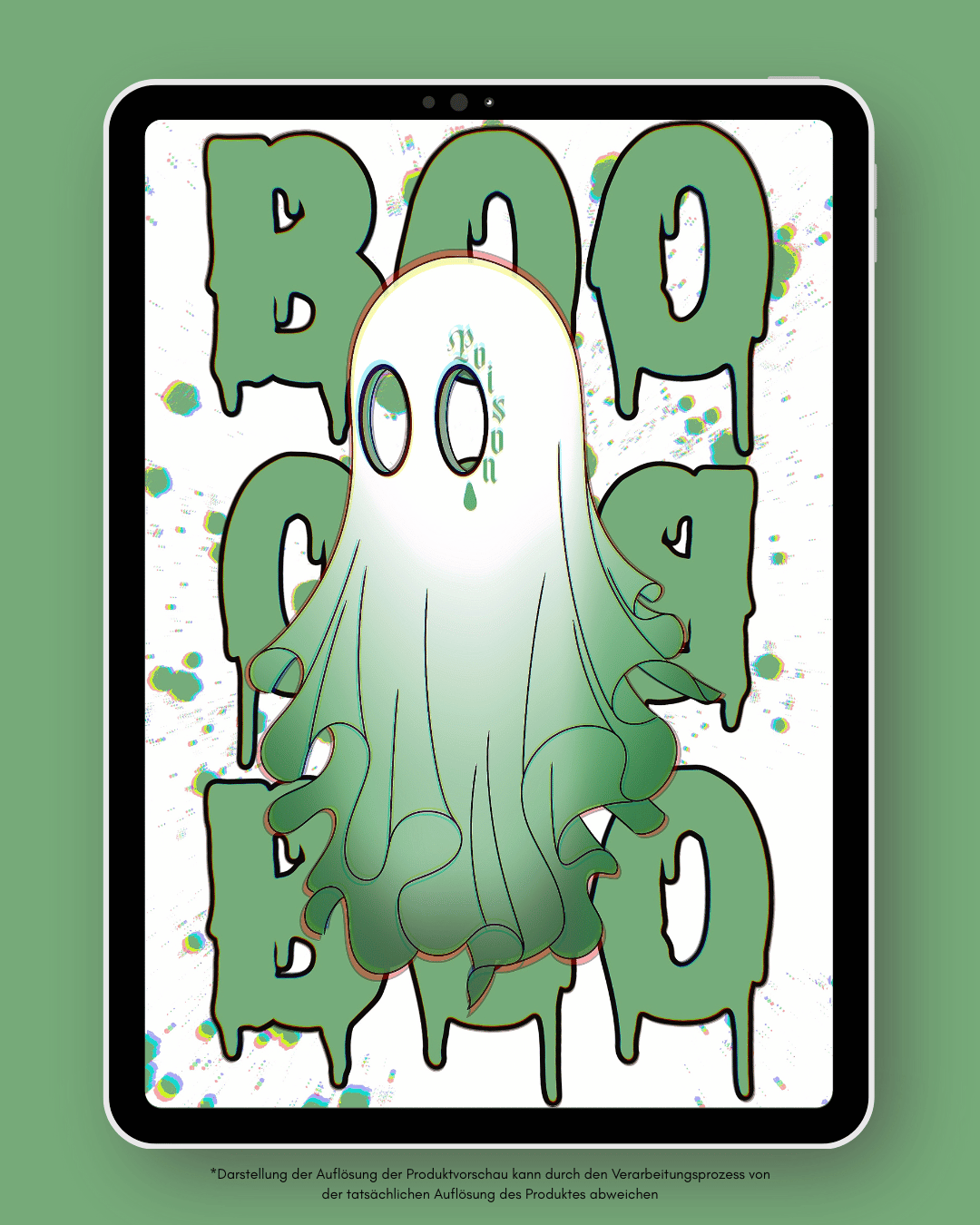 Green Boo - Tabletwallpaper