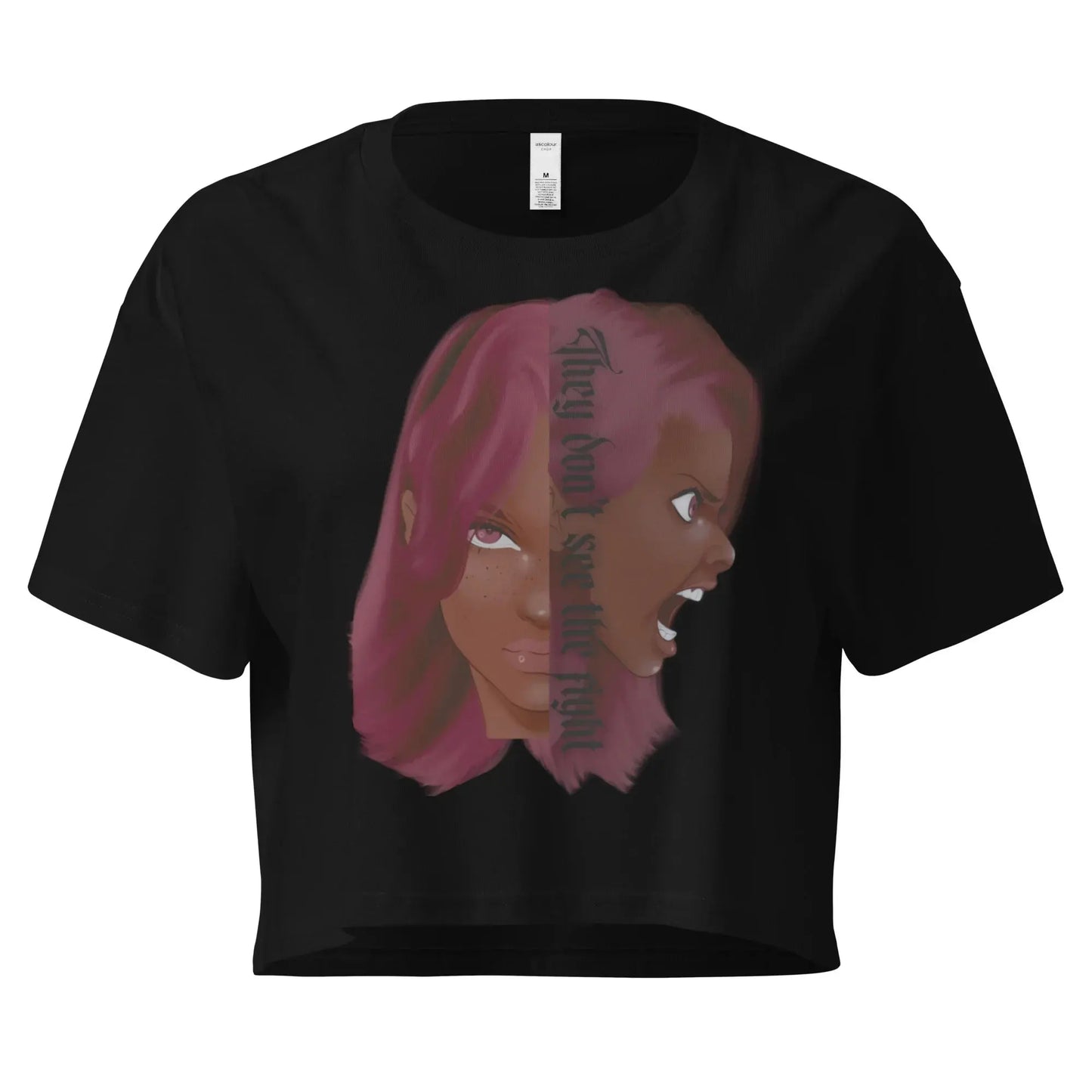 Invisible Fight - Crop Top - Marvelous Miss McCray