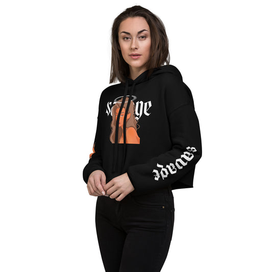 Savage - Crop-Hoodie - #