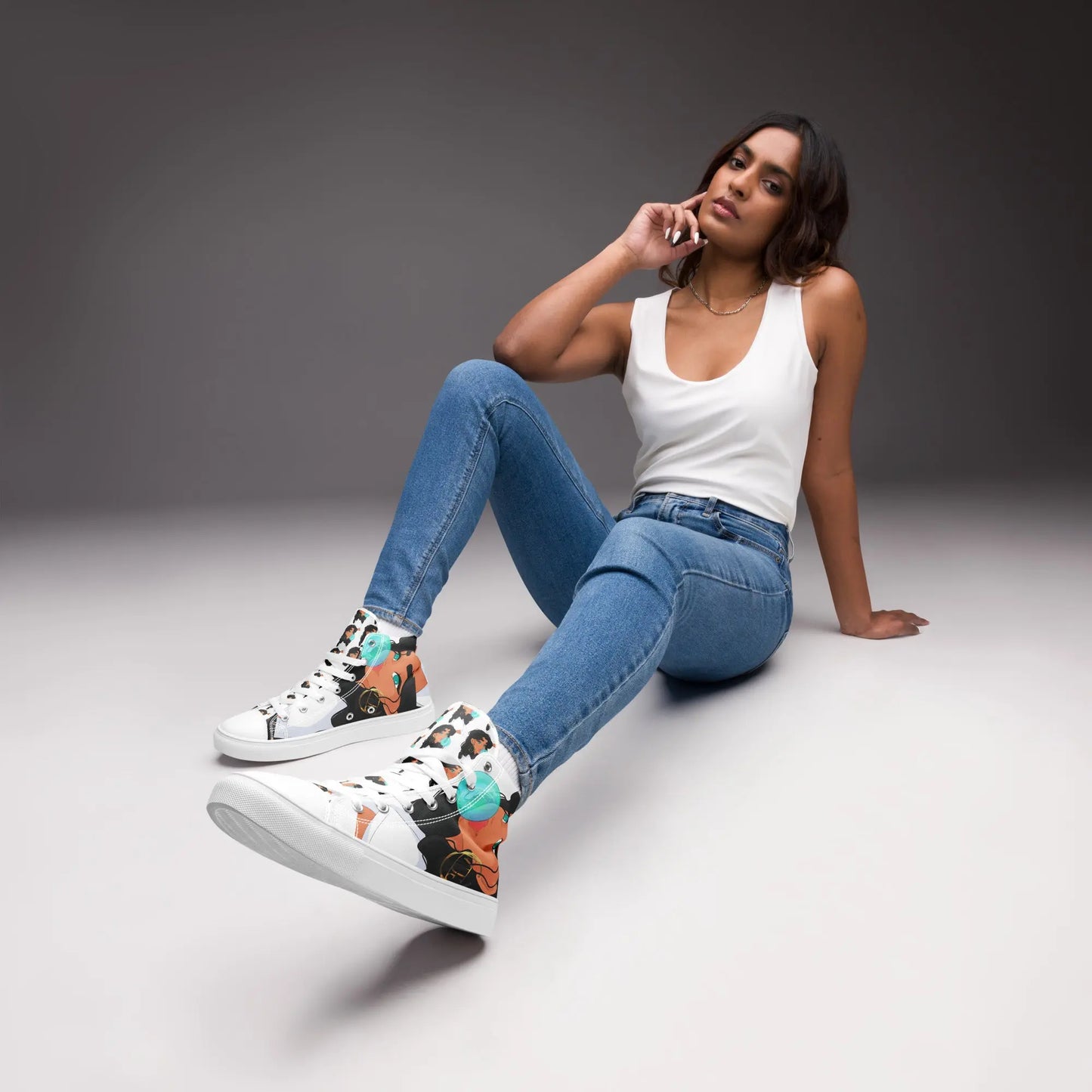 Bubble Gum - High-Top Sneaker - Marvelous Miss McCray