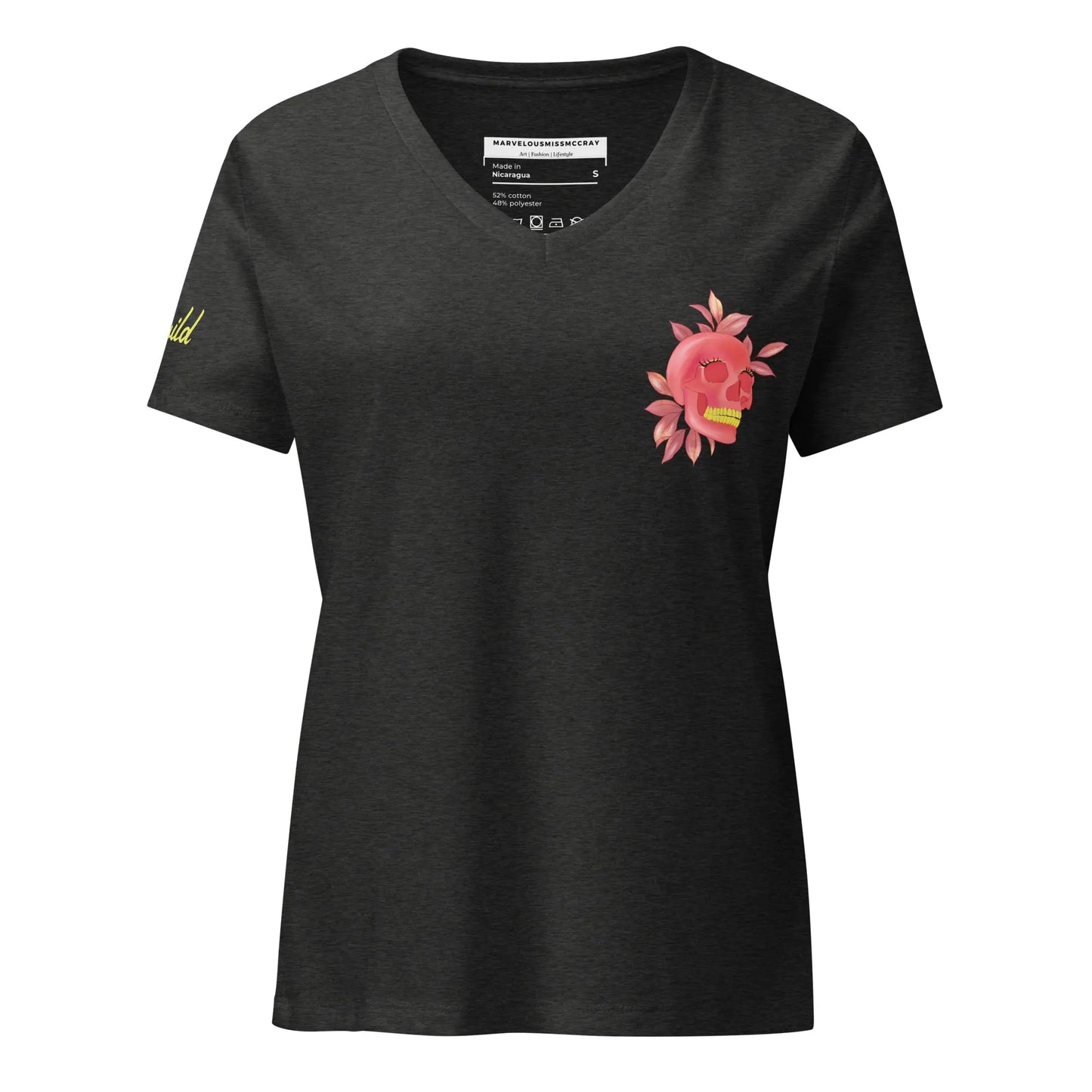 Stay Wild - Lockeres Shirt (V-Ausschnitt) - Marvelous Miss McCray