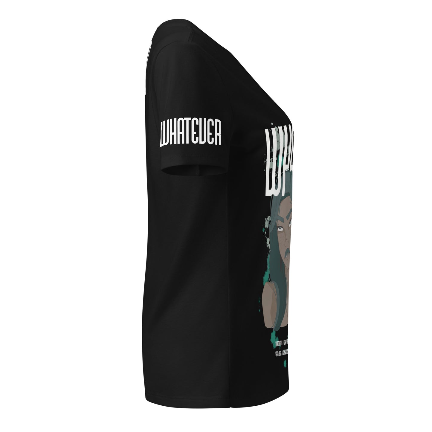 Whatever Black - Lockeres T-Shirt - Shirts,Top