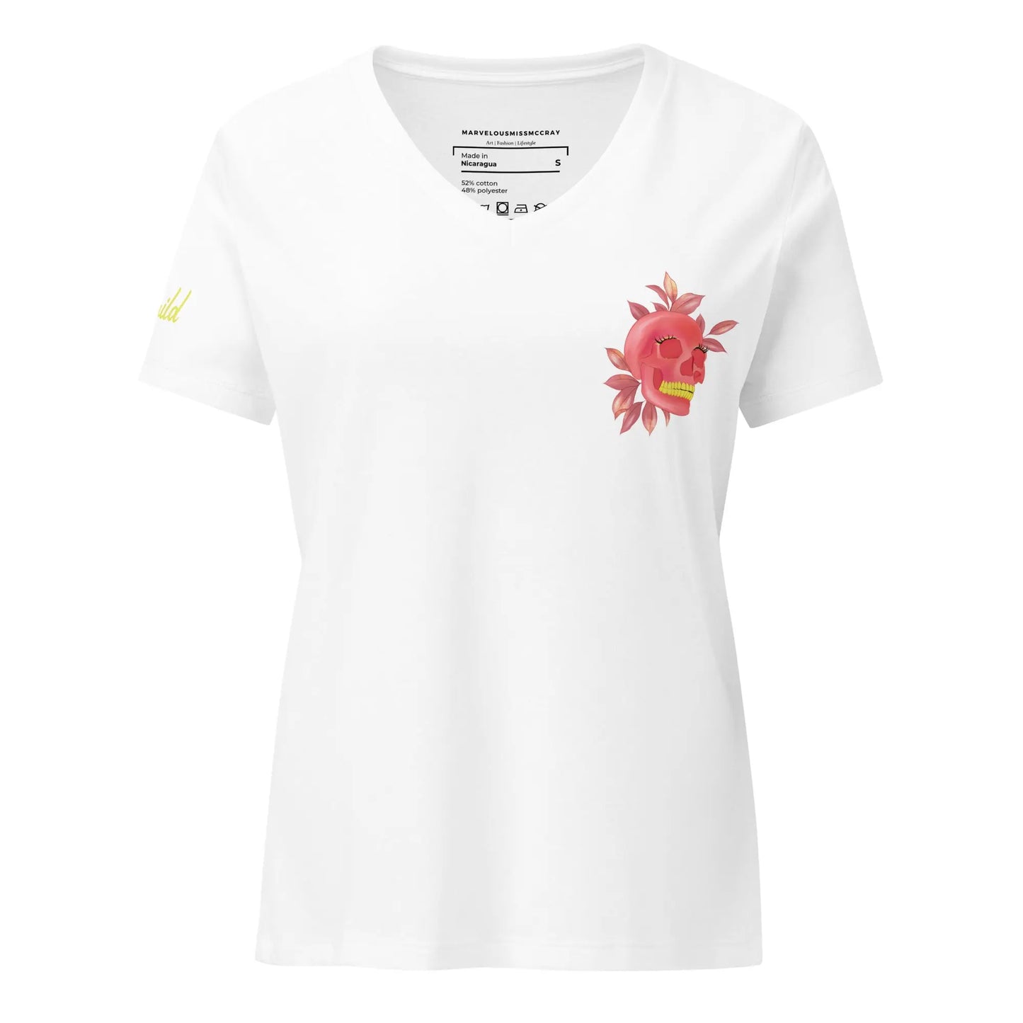 Stay Wild - Lockeres Shirt (V-Ausschnitt) - Marvelous Miss McCray