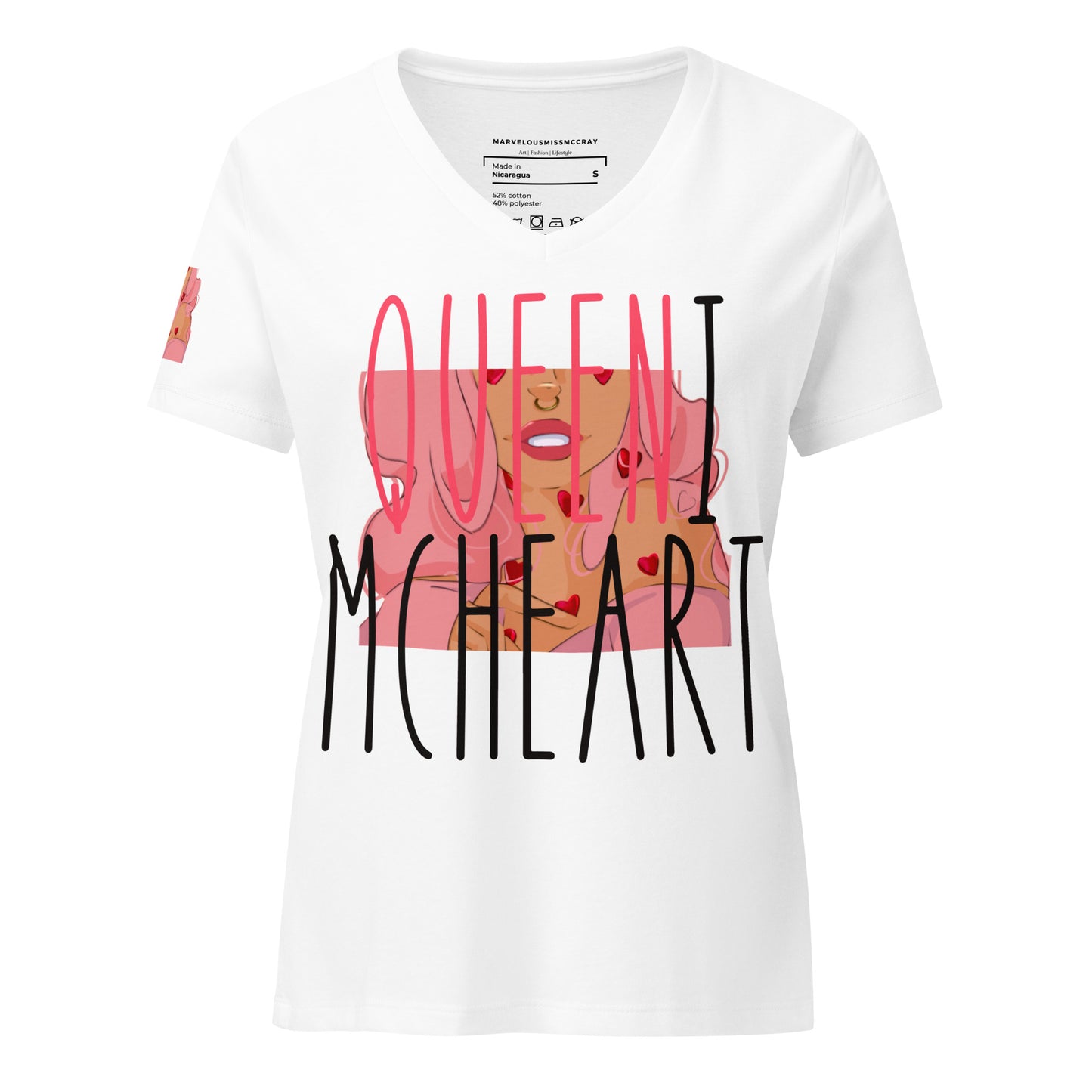 Queeni McHeart - Lockeres T-Shirt - Shirts,Top