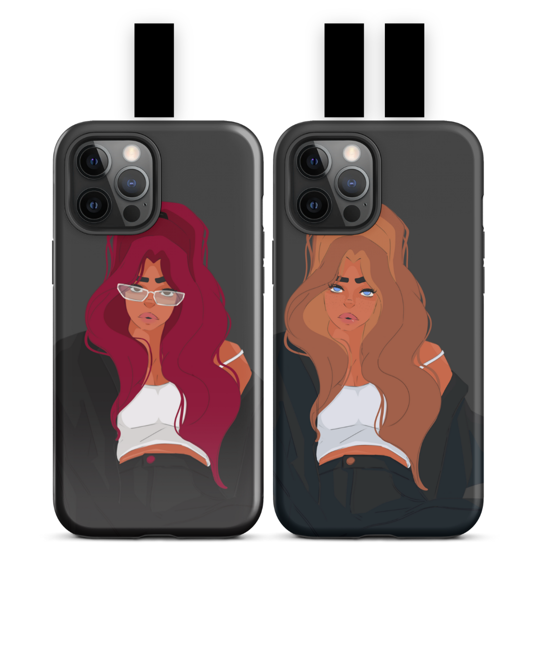 "Cool Girl Duo" - Handyhüllen-Set -   Handyhülle