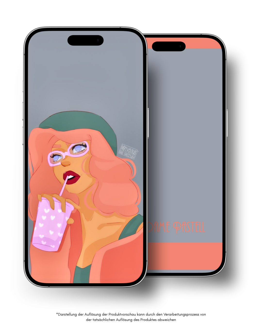 Madame Pastell - Smartphonewallpaper