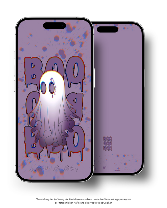 Purple Boo - smartphone wallpaper
