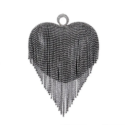 Heart Tassel Dinner Tasche -   Taschen
