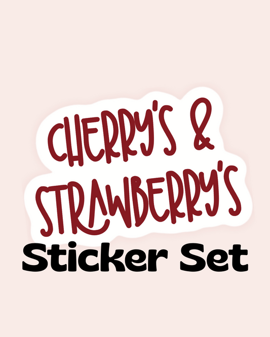 Cherry's&Strawberry's - Digital Sticker Set -   Digital Sticker