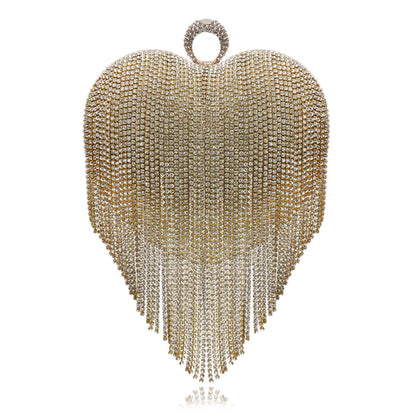 Heart Tassel Dinner Tasche -   Taschen