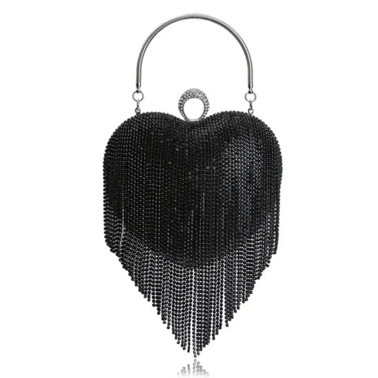 Heart Tassel Dinner Tasche