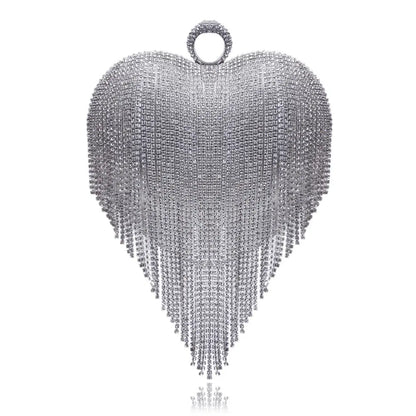 Heart Tassel Dinner Tasche -   Taschen