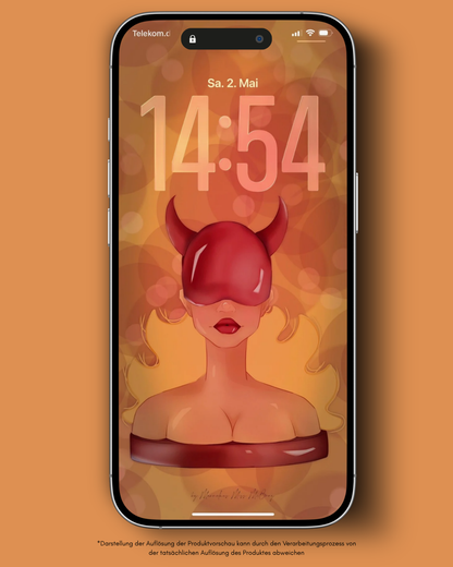 Red Pop Devil - Smartphonewallpaper