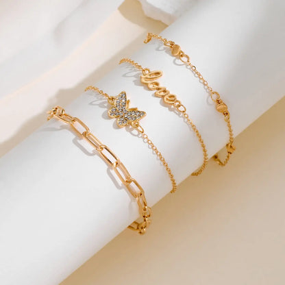 „Beach Metal Pineapple“ Fußkettchen-Set -   0 #