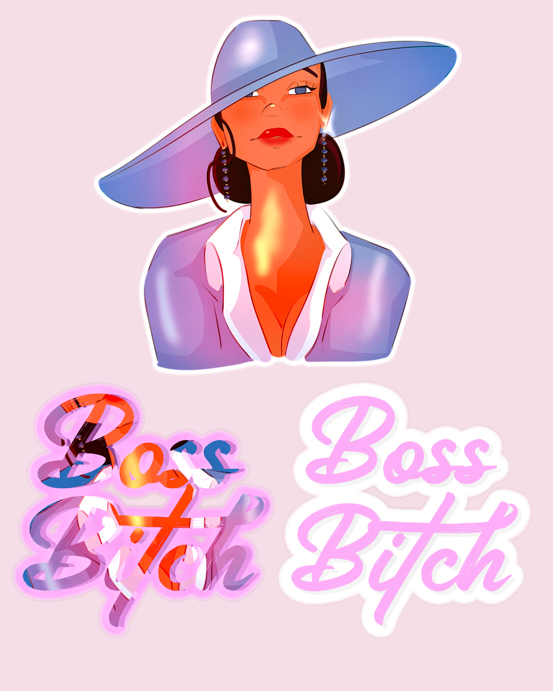 Boss Bitch - Digital Sticker Set -   Digital Sticker