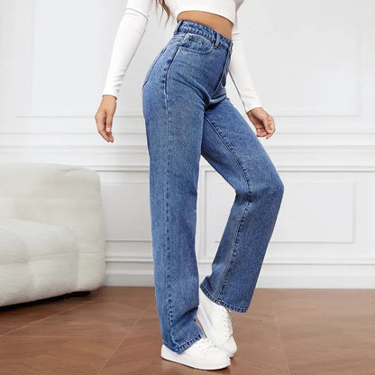 High Waist Straight Jeans - Marvelous Miss McCray