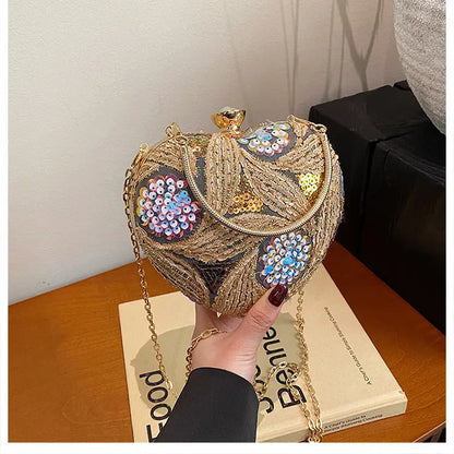 Women's Fashionable Sequins Shoulder Bag Retro - Marvelous Miss McCray