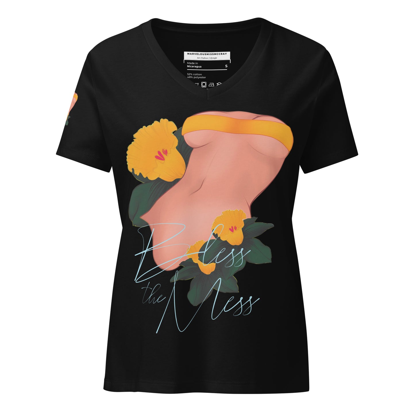 Bless the mess - Lockeres T-Shirt -   Shirts,Top #