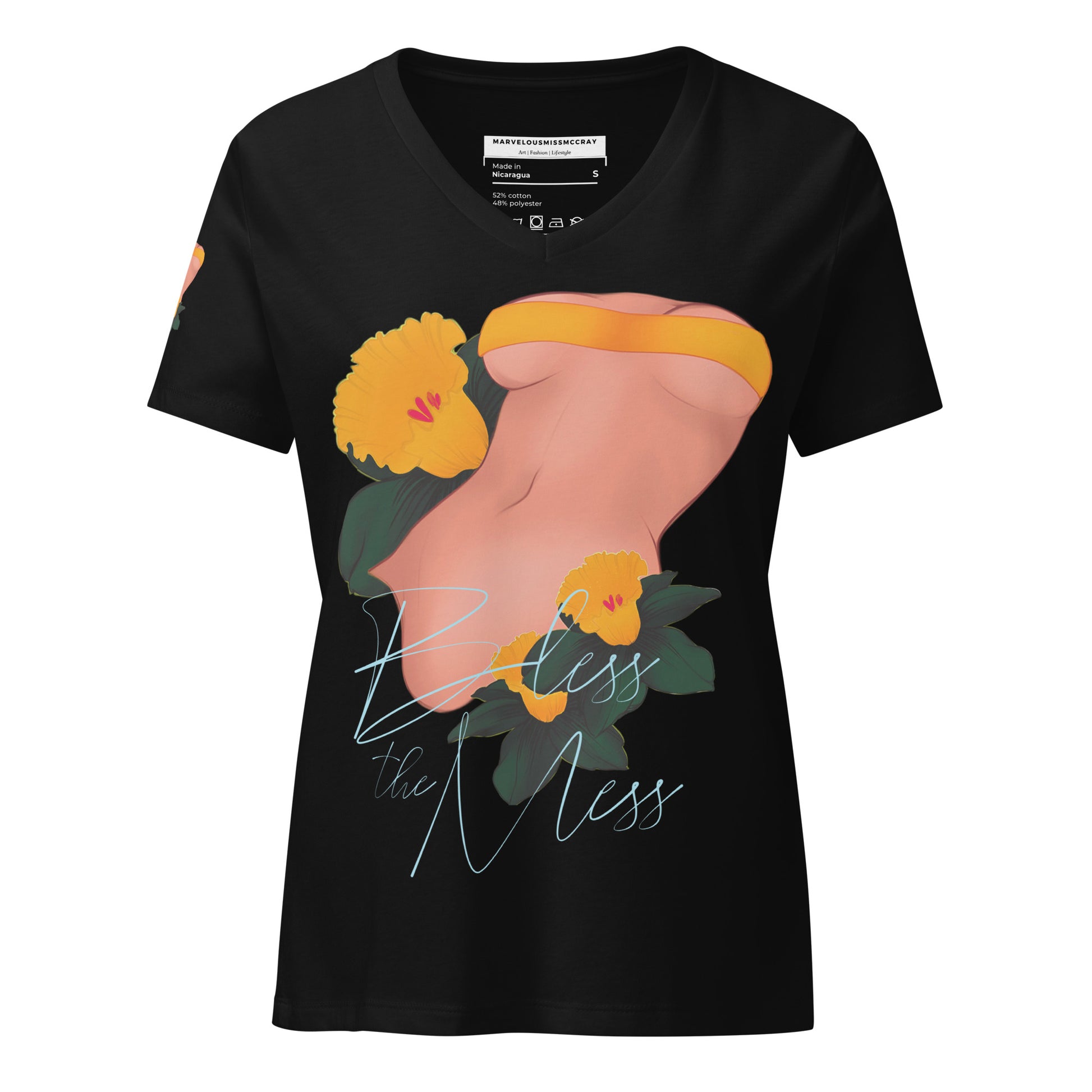 Bless the mess - Lockeres T-Shirt -   Shirts,Top #