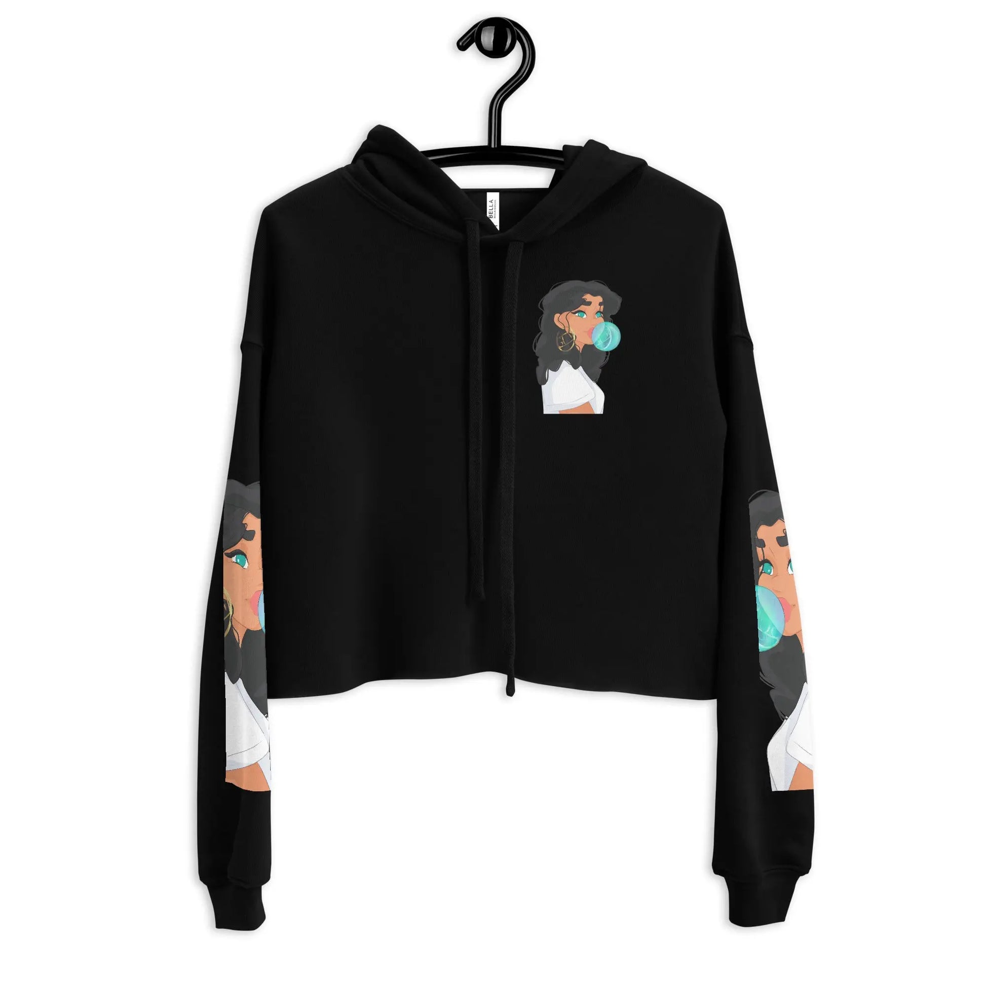 Bubble Gum - Crop-Hoodie -   Hoodies, Pullover, Jacken, Sweatpants, Jogginghosen, Hosen #