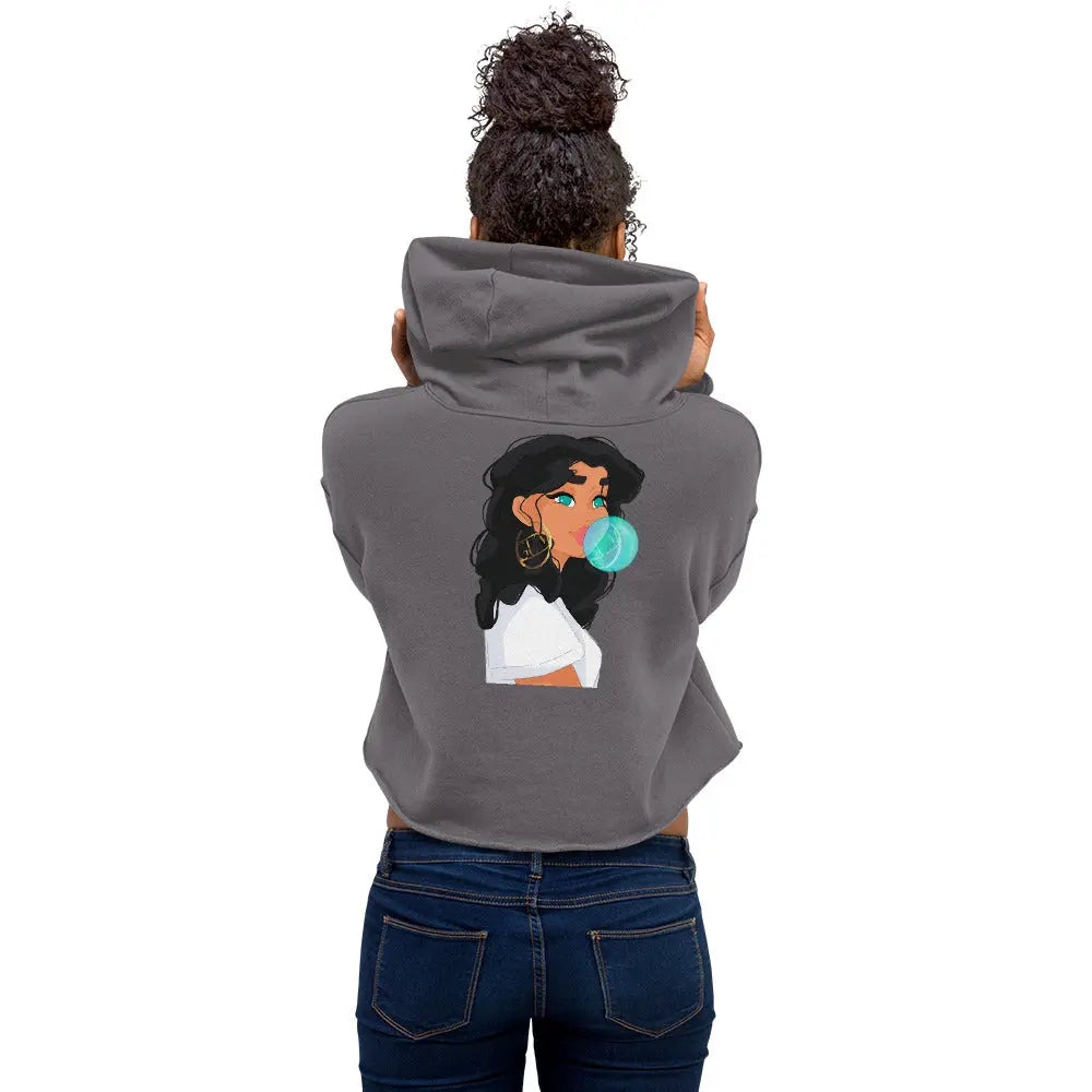 Bubble Gum - Crop-Hoodie -   Hoodies, Pullover, Jacken, Sweatpants, Jogginghosen, Hosen #