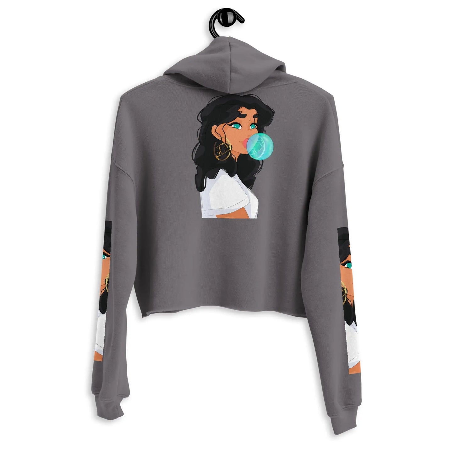 Bubble Gum - Crop-Hoodie -   Hoodies, Pullover, Jacken, Sweatpants, Jogginghosen, Hosen #