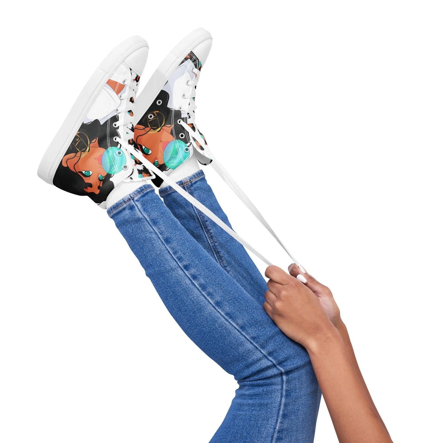 Bubble Gum - High-Top Sneaker -   Canvas High-Top Sneaker, Schlappen, Canvas-Schuhe, Canvas-Slipper #
